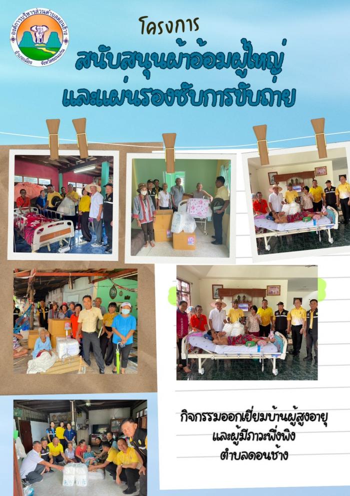 โครงการสนับสนุนผ้าอ้อมผู้ใหญ่และแผ่นรองซับการขับถ่าย